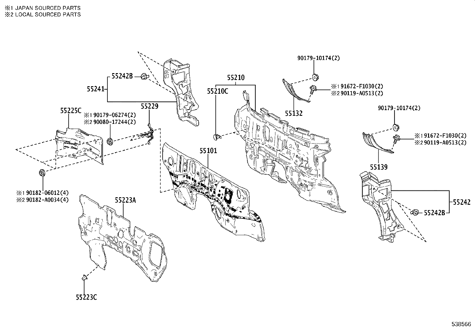 Exploded illustration 538566