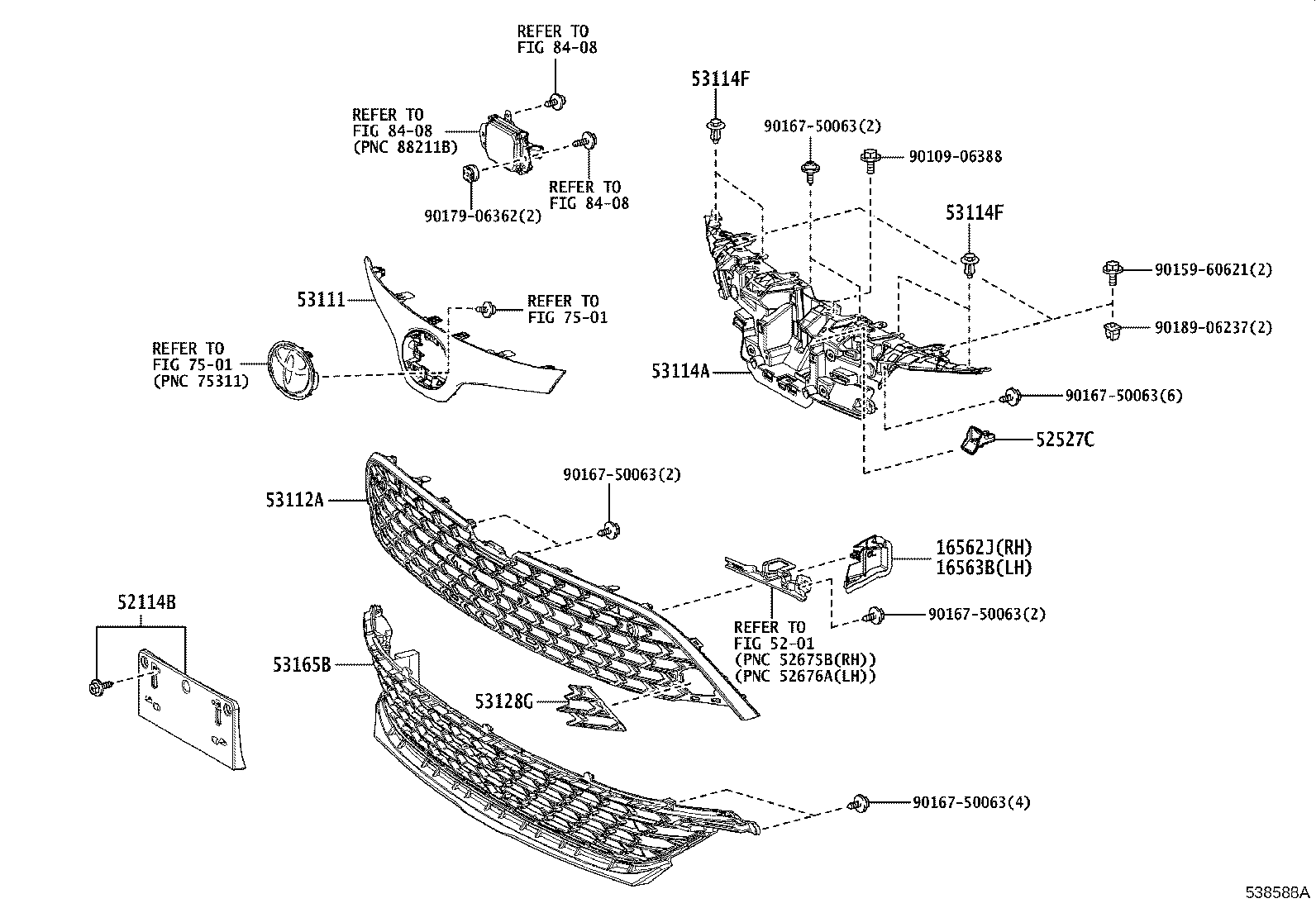 Exploded illustration 538588A