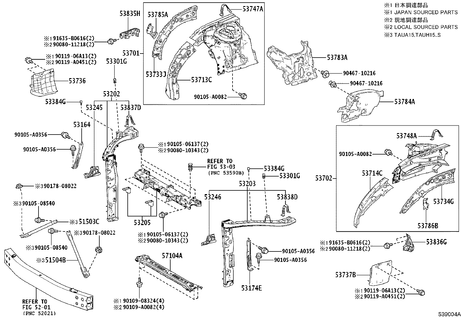 Exploded illustration 539004A