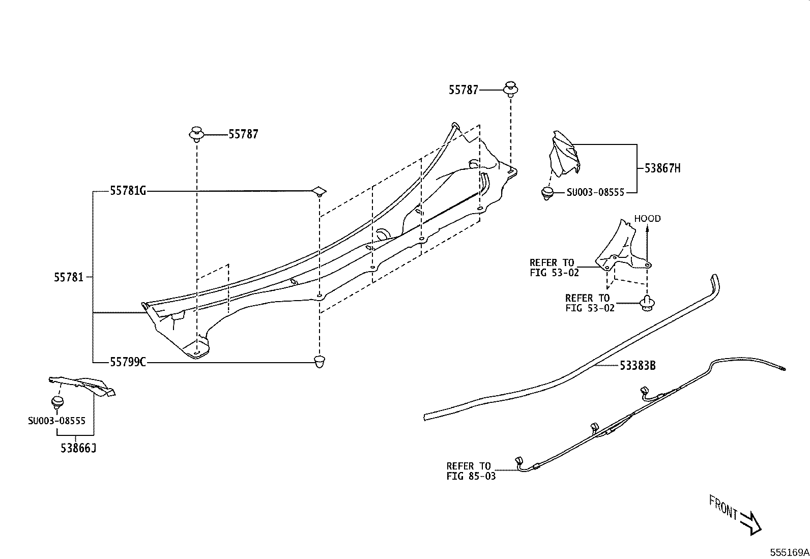 Exploded illustration 555169A