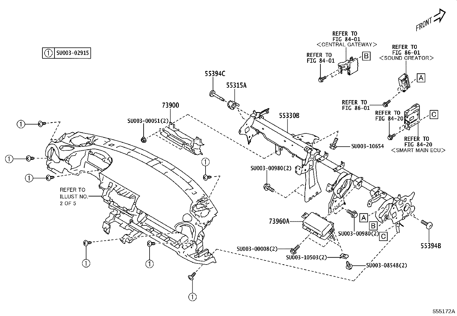 Exploded illustration 555172A