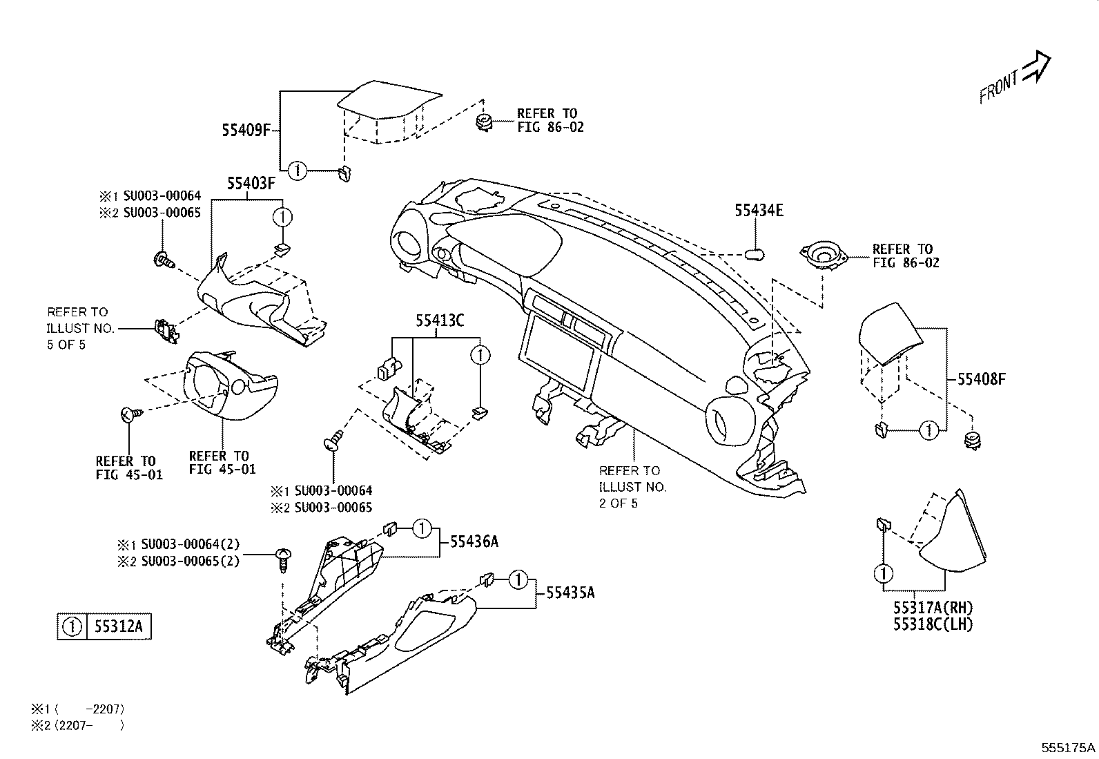 Exploded illustration 555175A