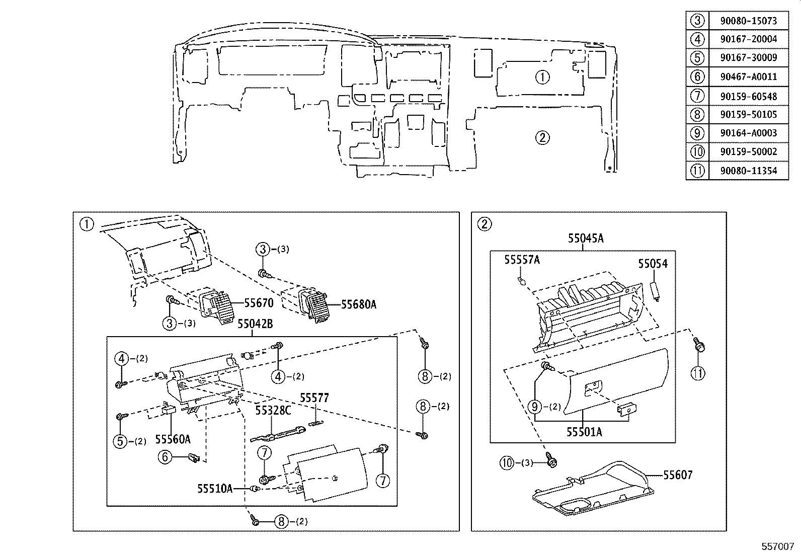Exploded illustration 557007