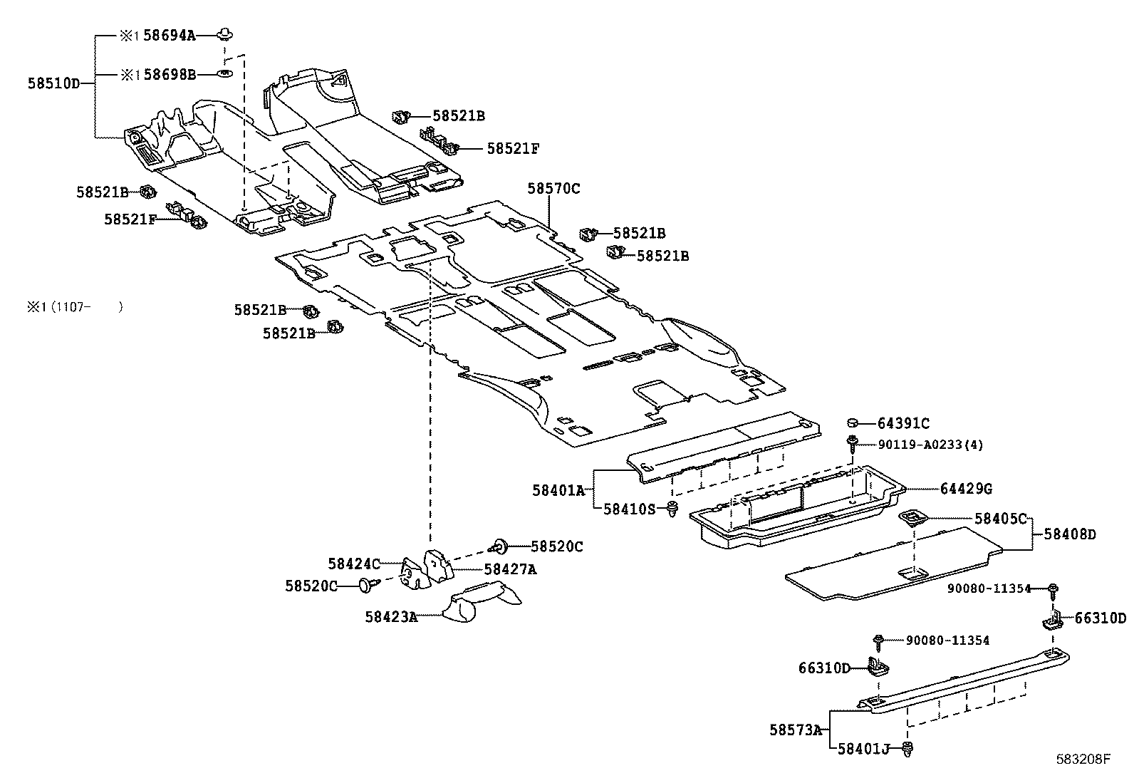Exploded illustration 583208F