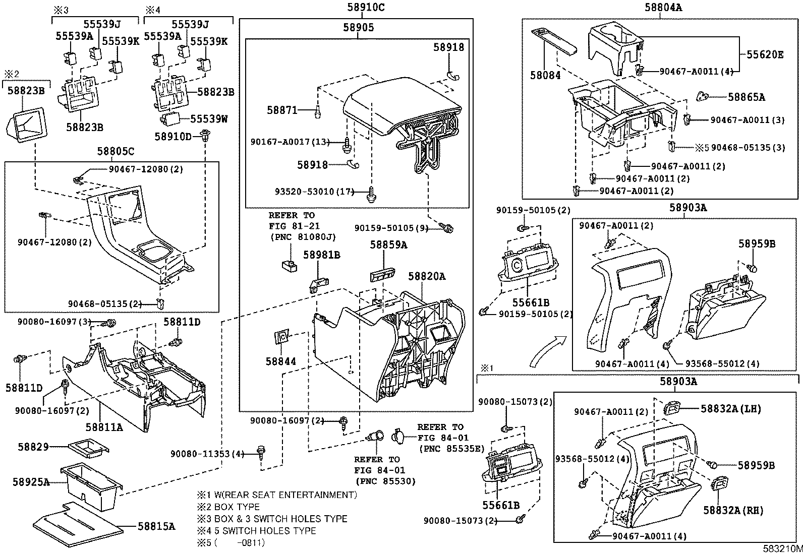 Exploded illustration 583210M