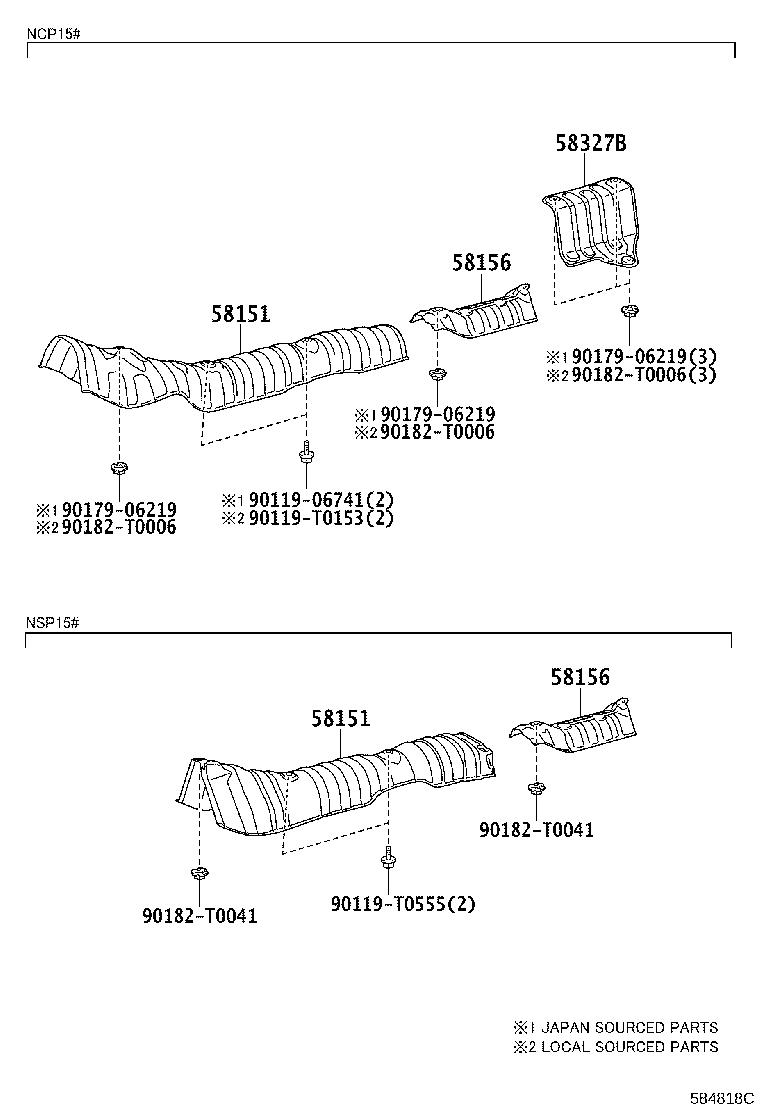 Exploded illustration 584818C