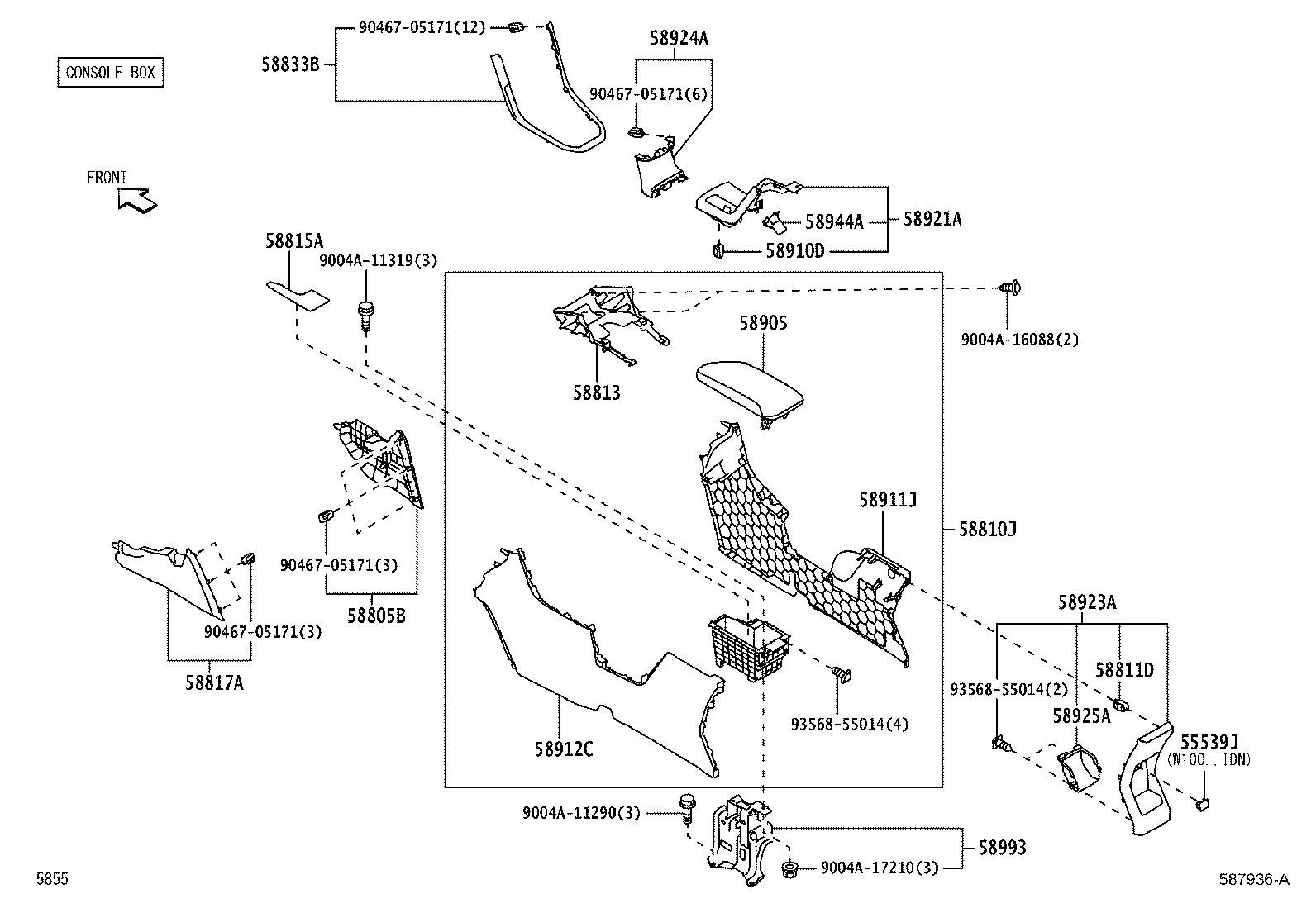 Exploded illustration 587936A