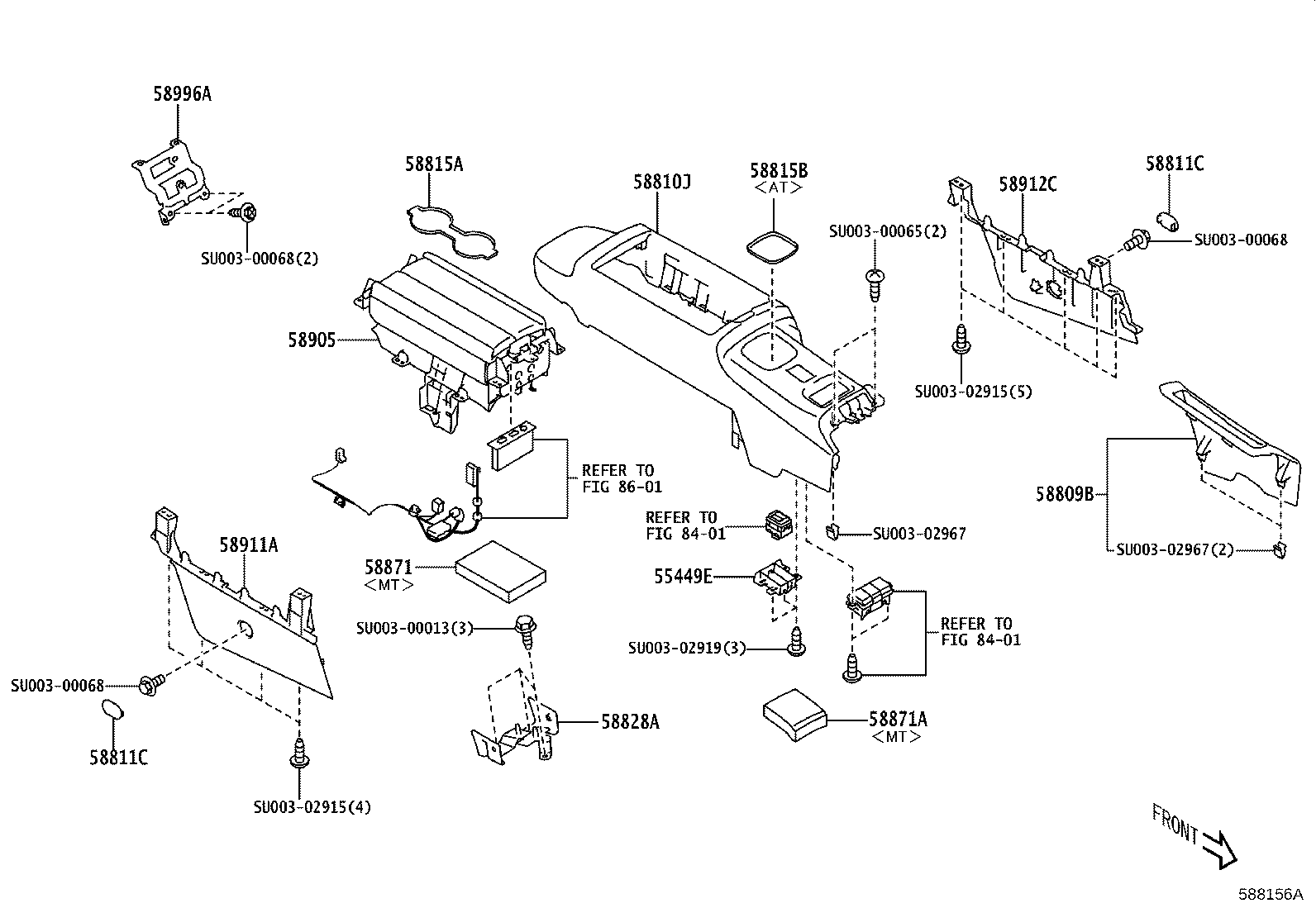 Exploded illustration 588156A