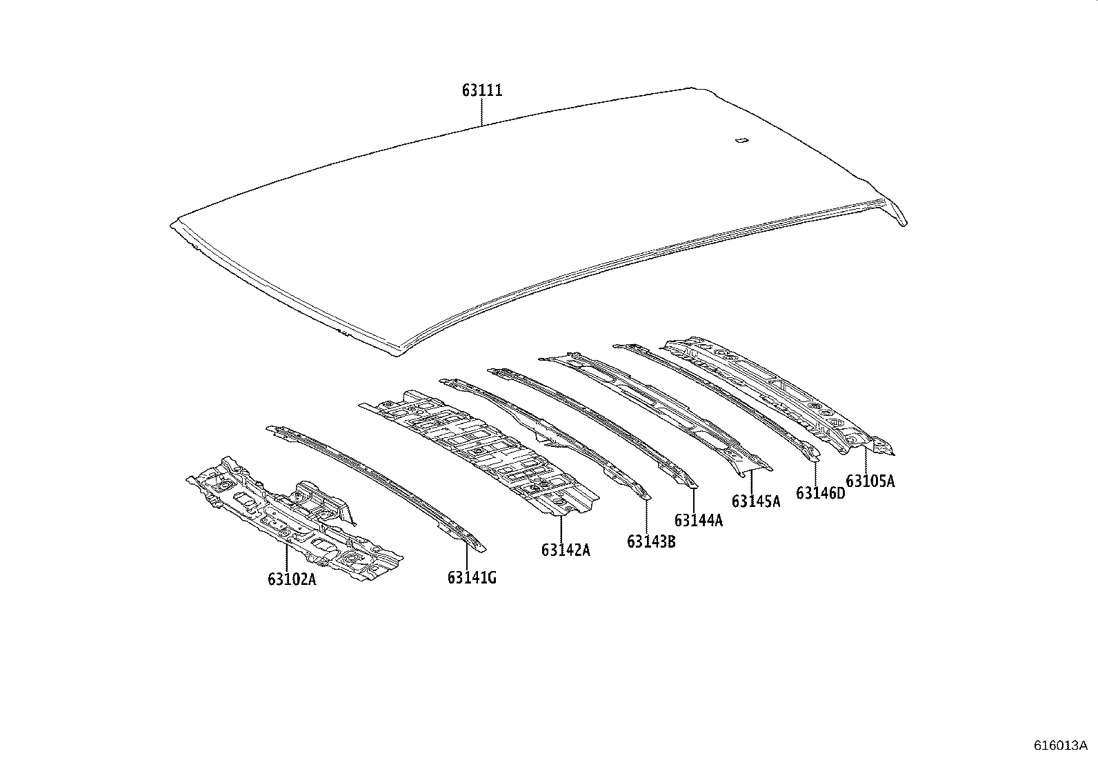 Exploded illustration 616013A