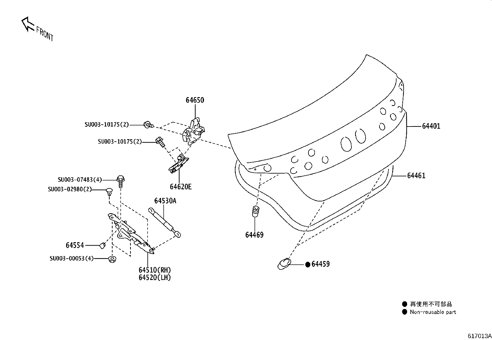 Exploded illustration 617013A