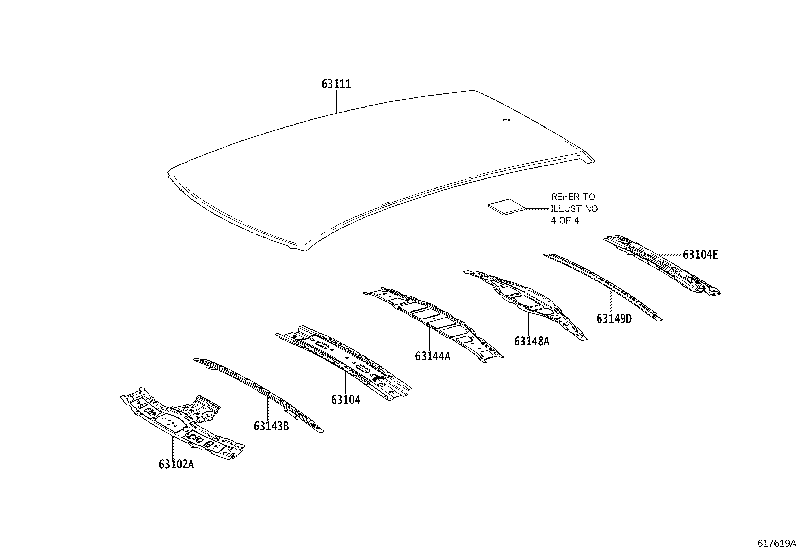 Exploded illustration 617619A