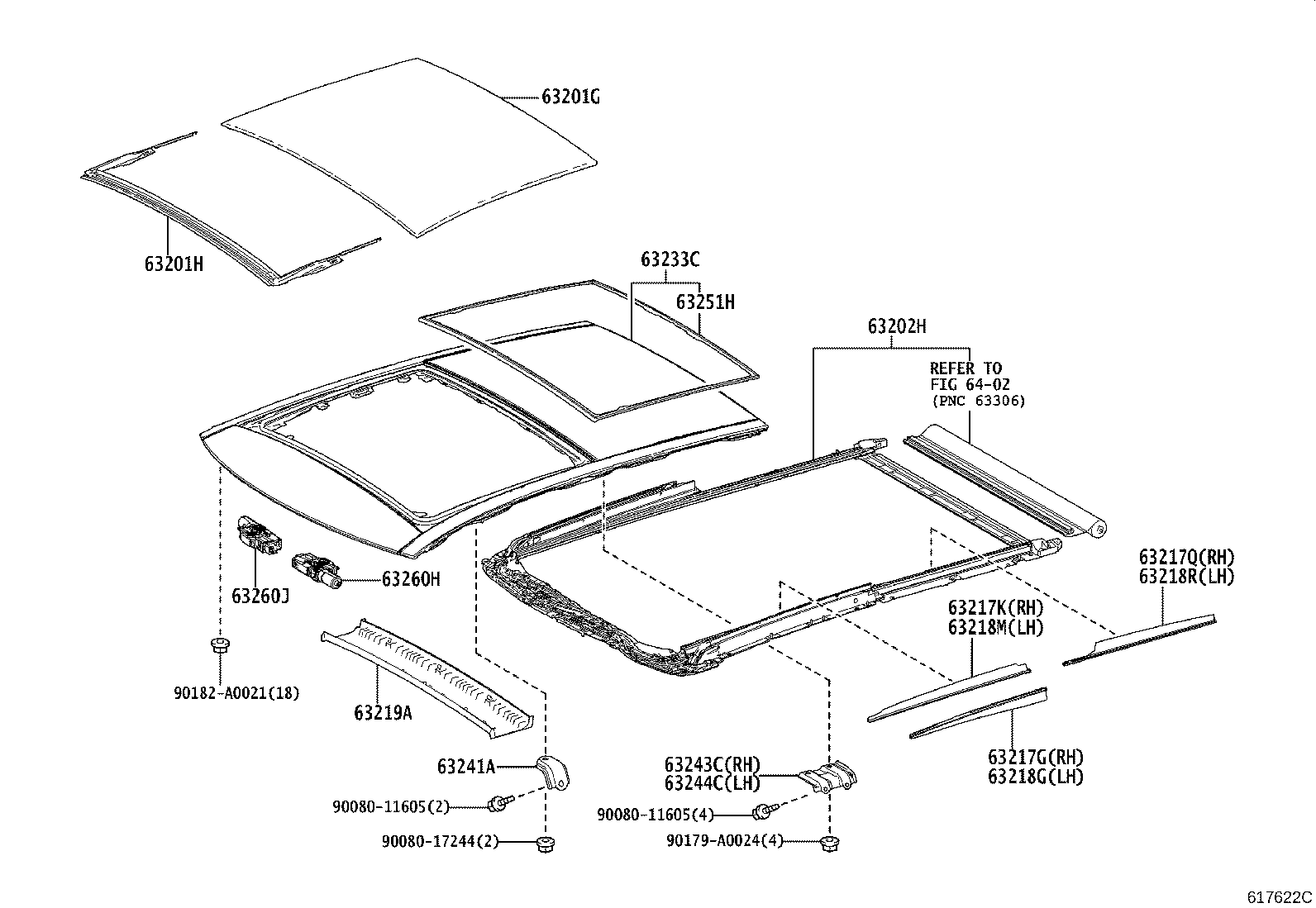 Exploded illustration 617622C