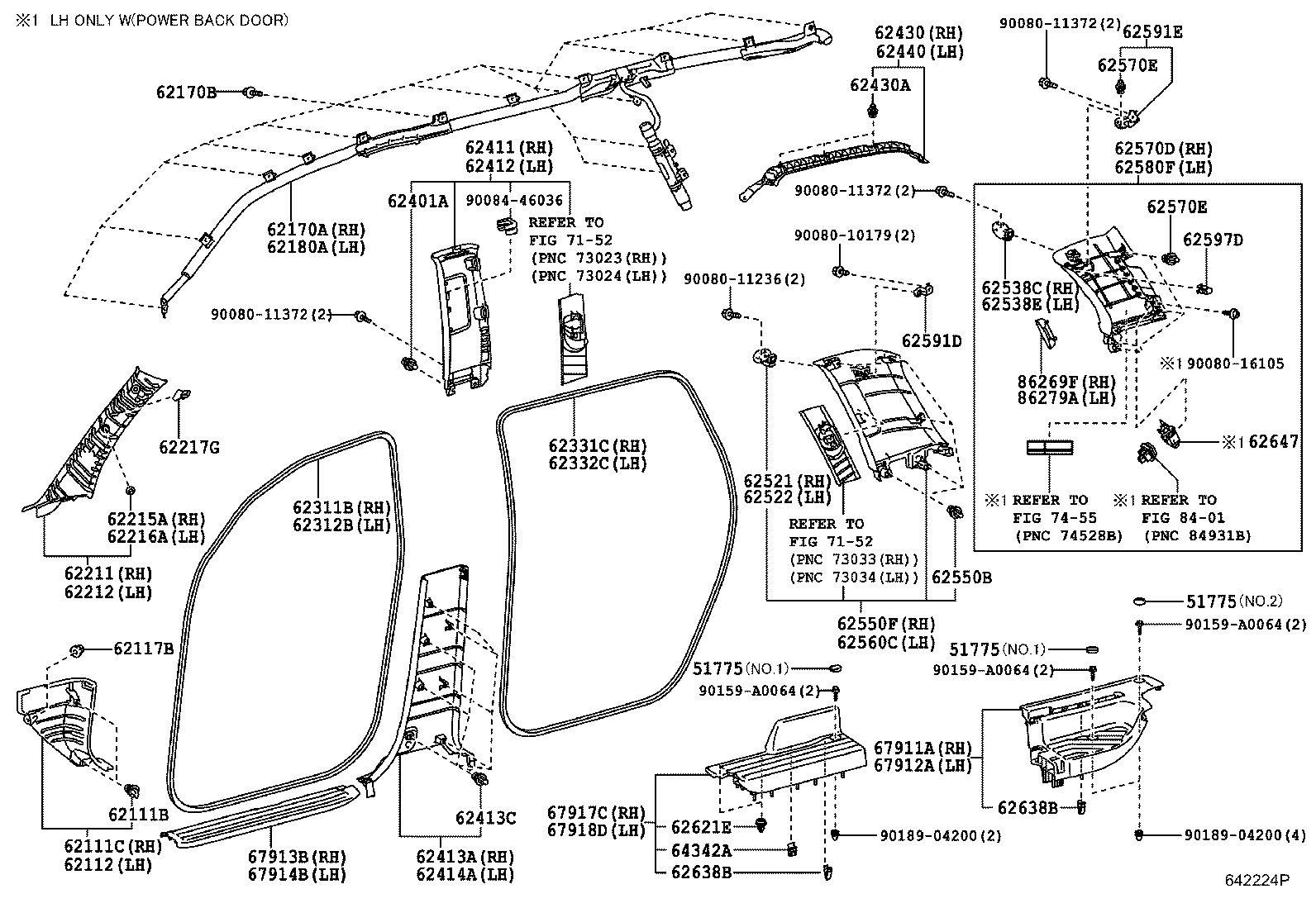 Exploded illustration 642224P