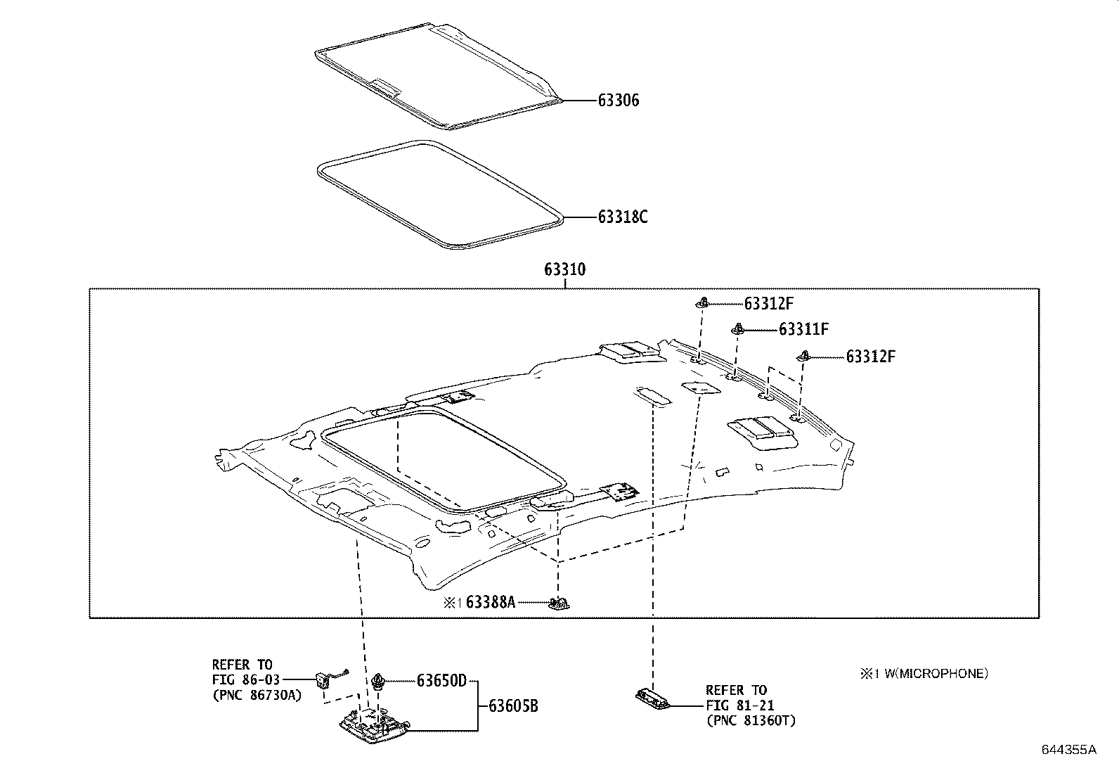 Exploded illustration 644355A
