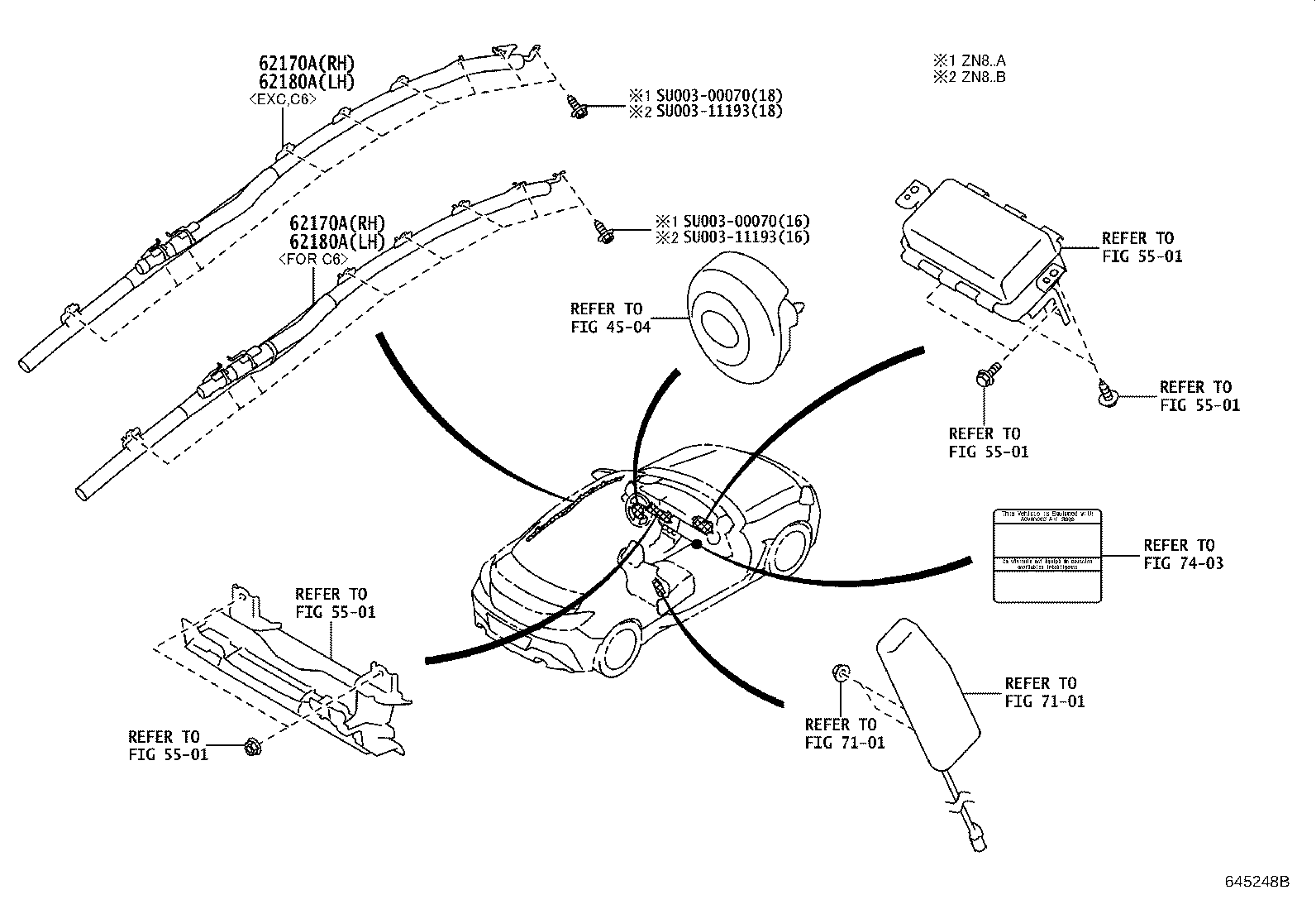 Exploded illustration 645248B