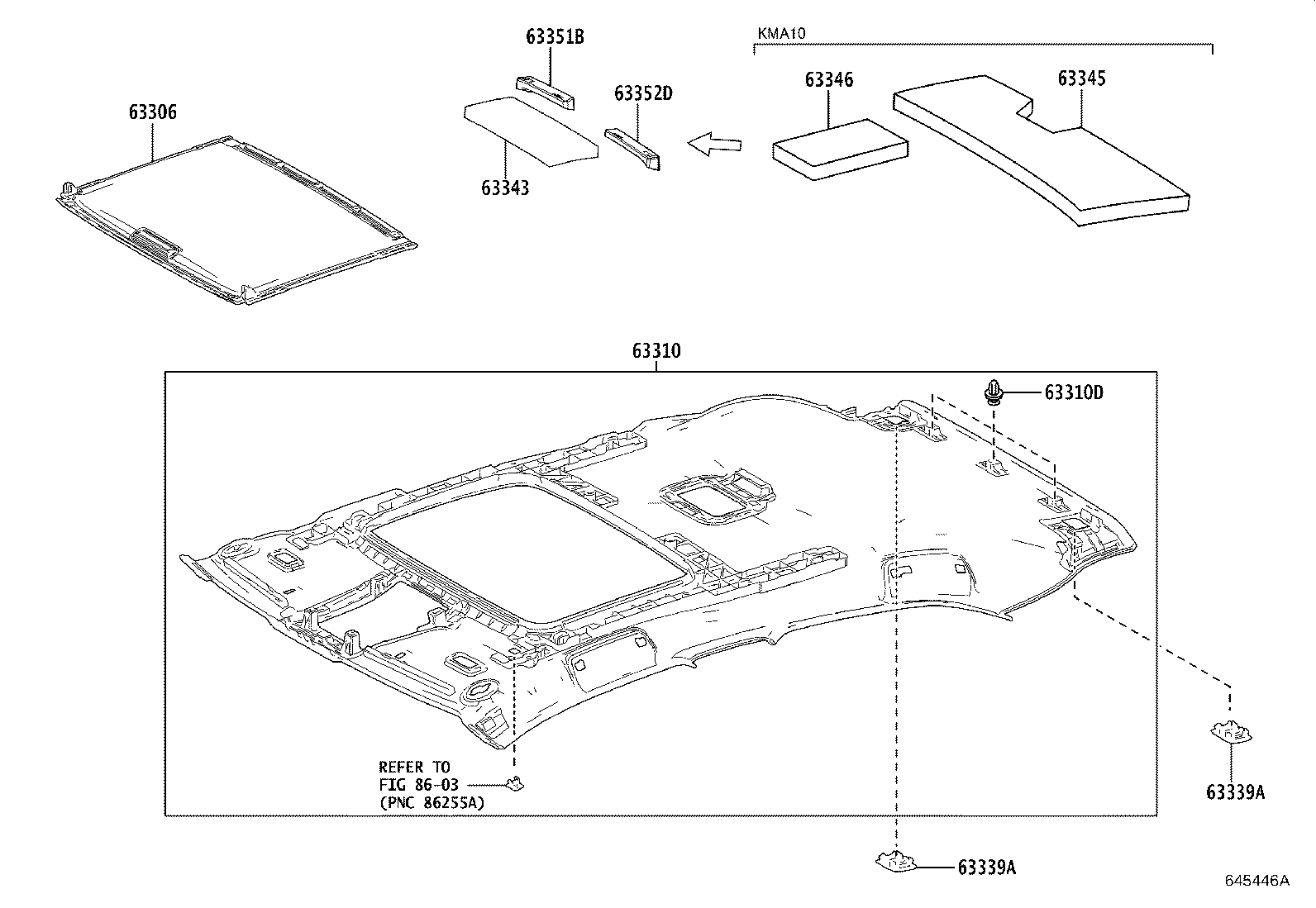Exploded illustration 645446A