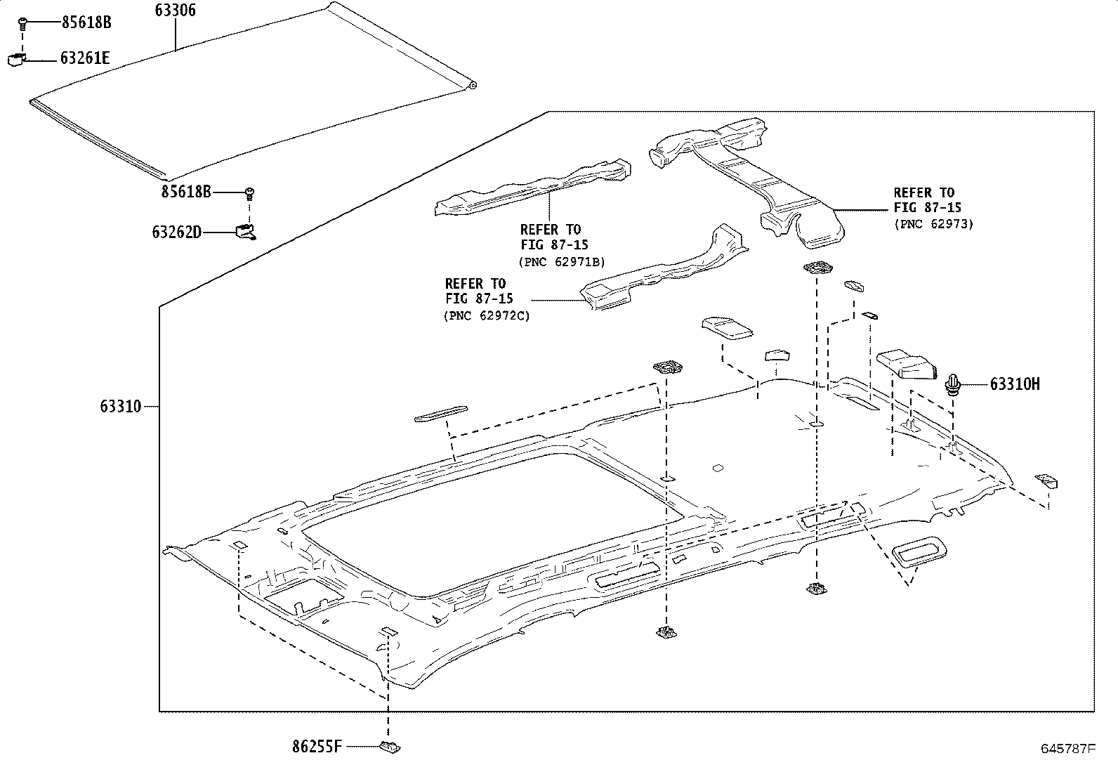 Exploded illustration 645787F