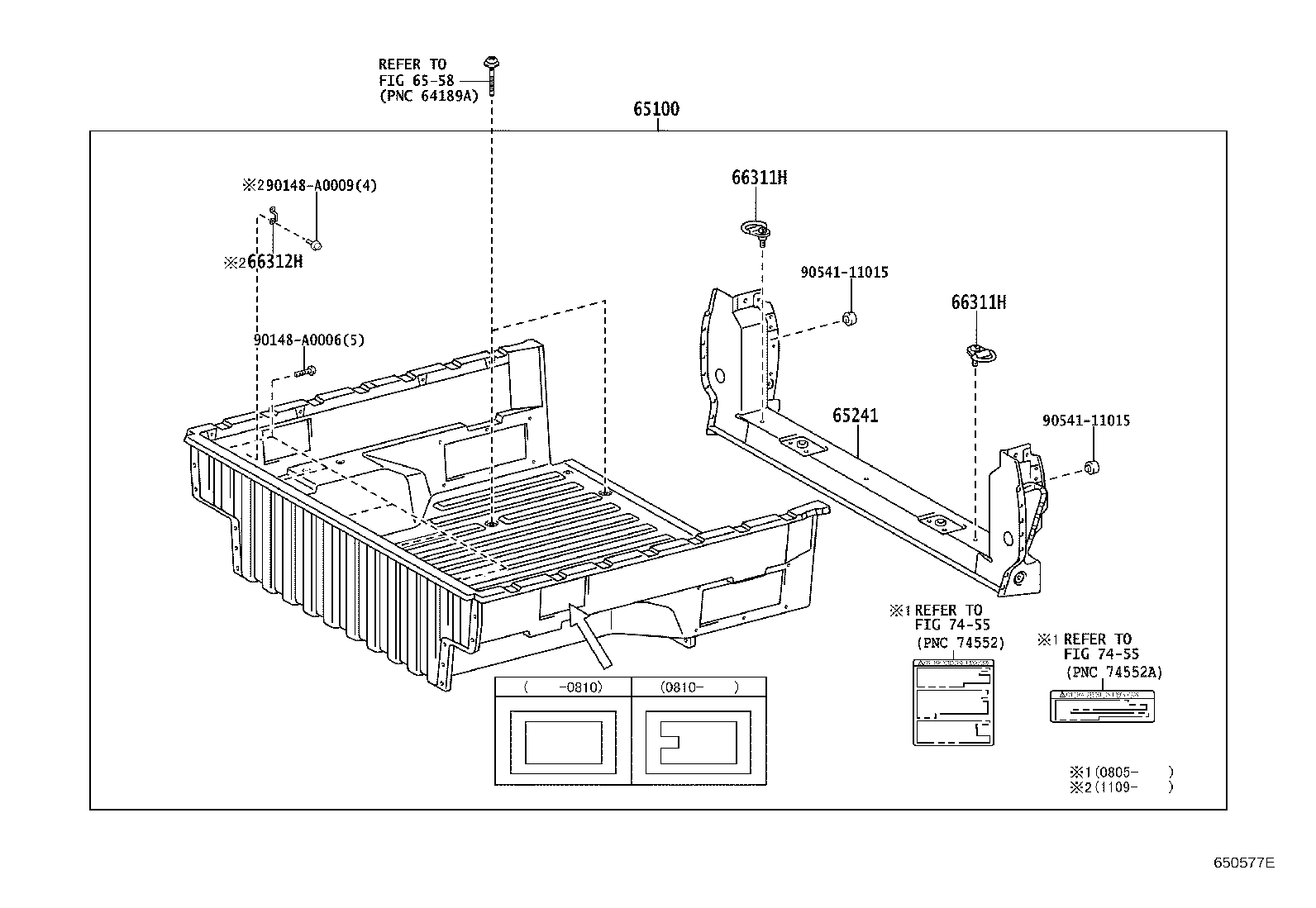 Exploded illustration 650577E