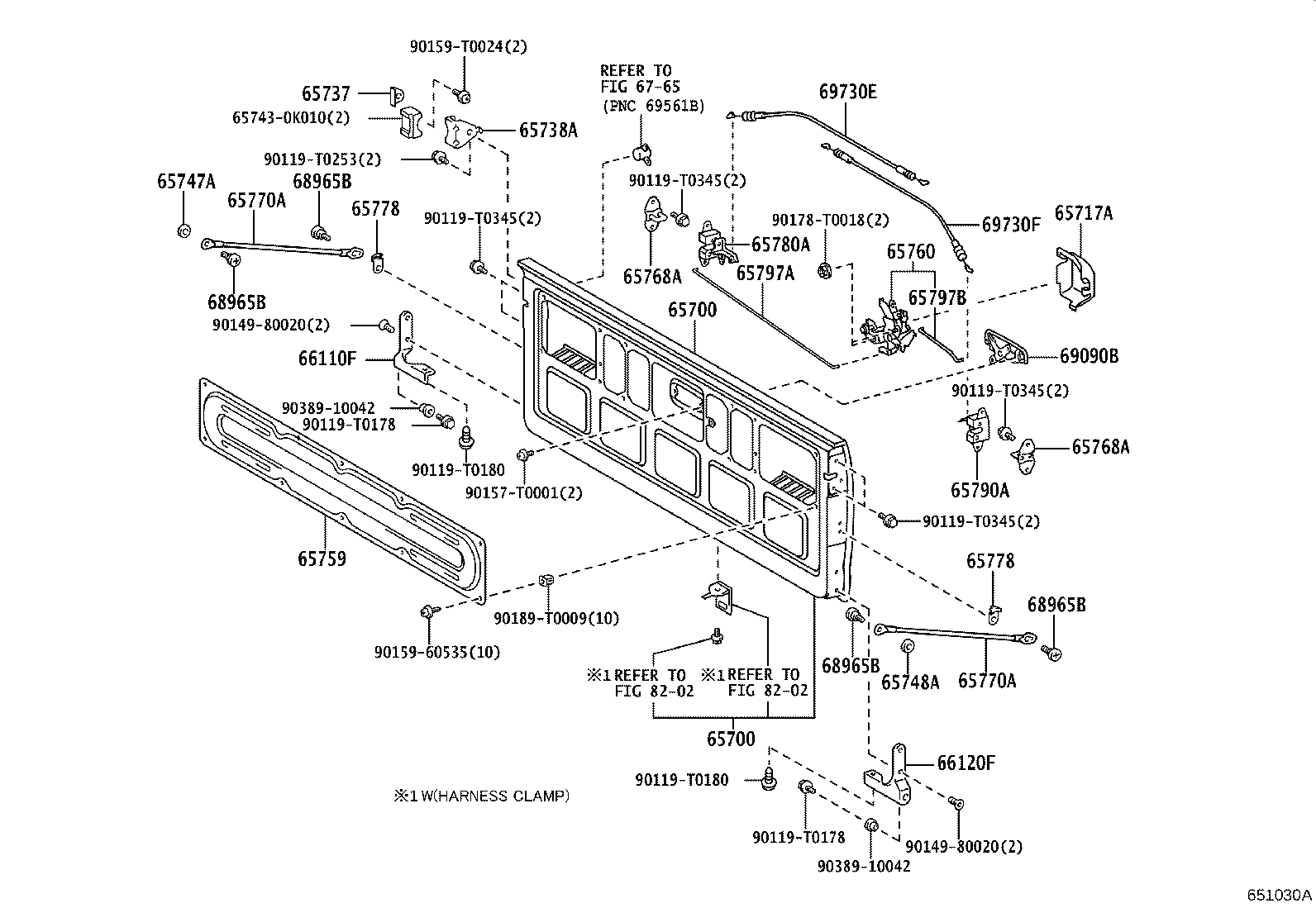Exploded illustration 651030A