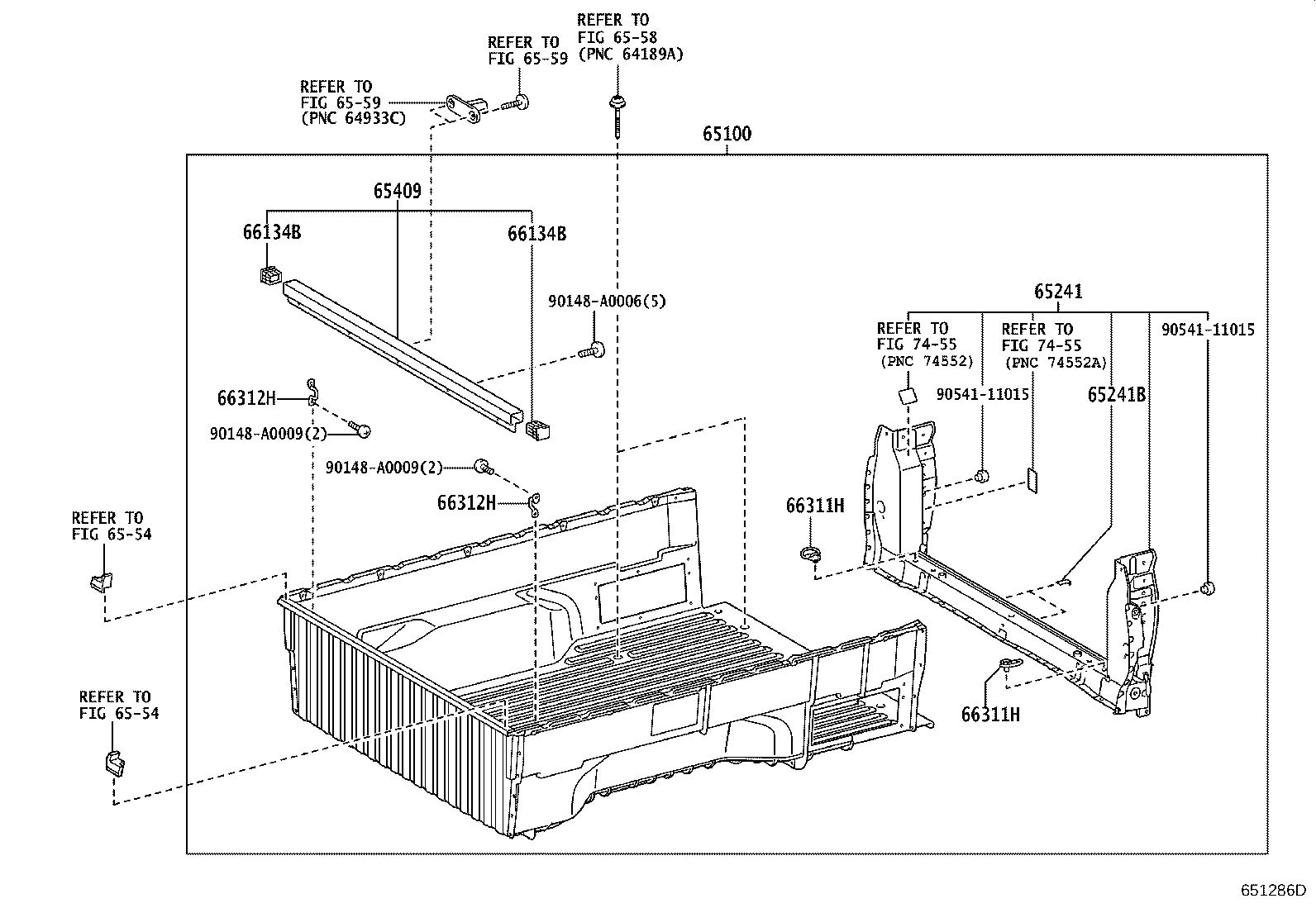 Exploded illustration 651286D