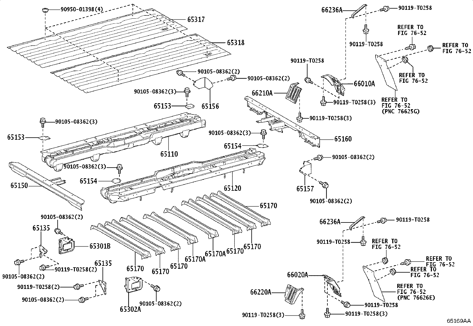 Exploded illustration 65169AA