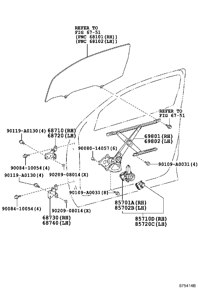 Exploded illustration 675414B