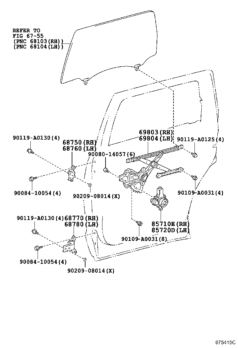 Exploded illustration 675415C