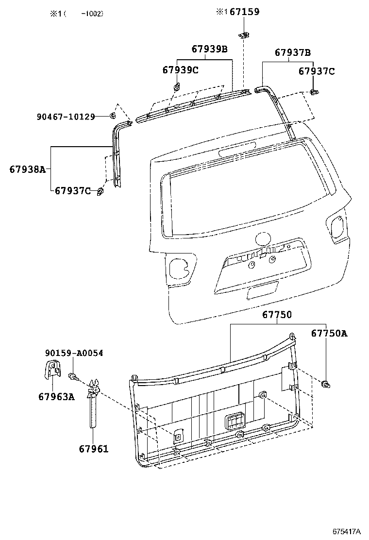 Exploded illustration 675417A