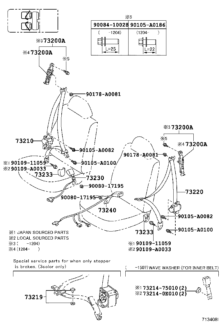 Exploded illustration 713408I