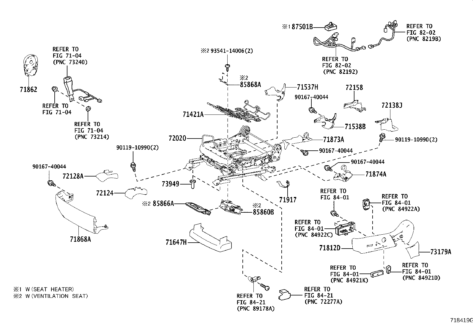 Exploded illustration 718419G