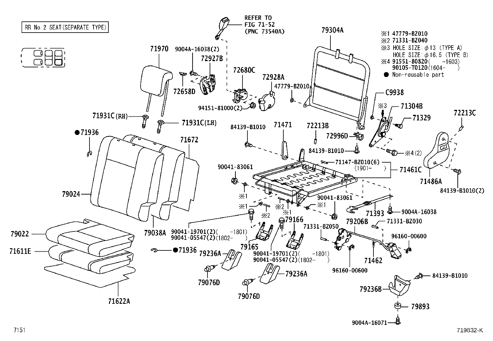Exploded illustration 719832K