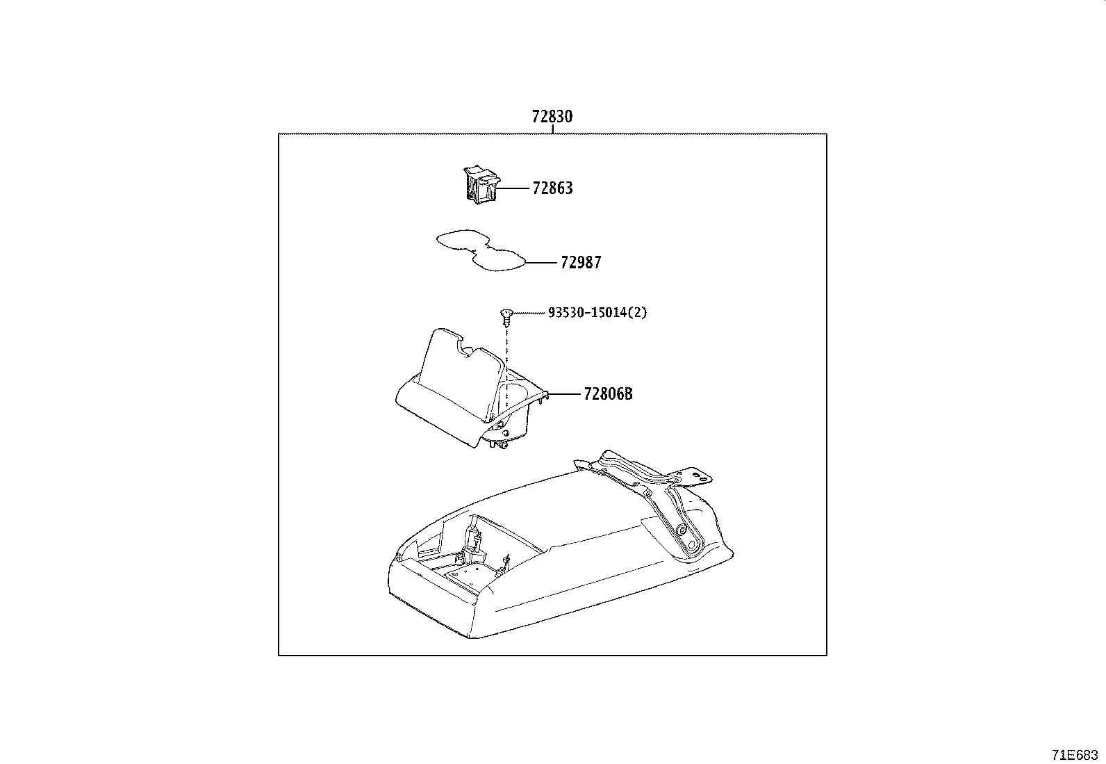 Exploded illustration 71E683