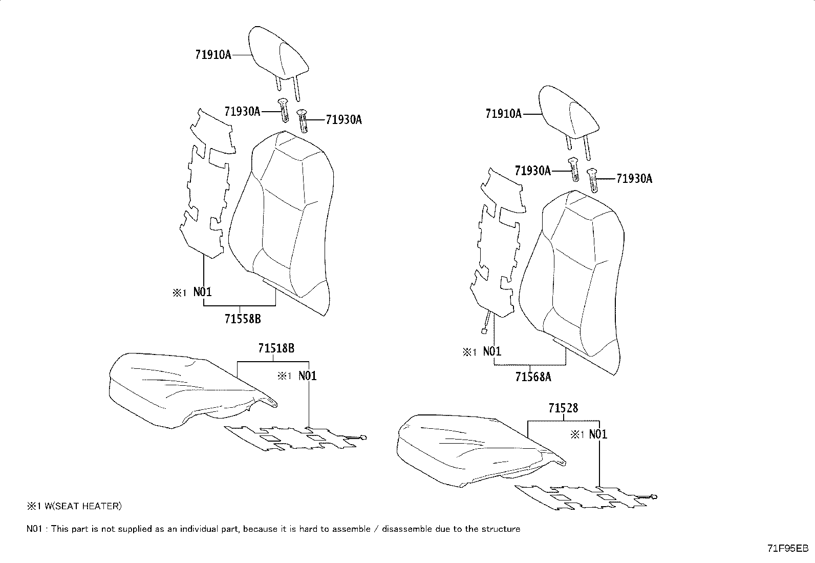 Exploded illustration 71F95FB