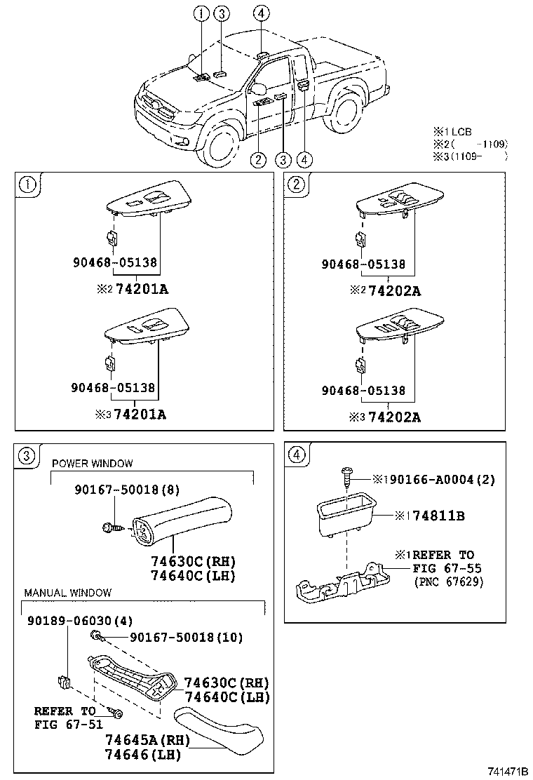 Exploded illustration 741471B