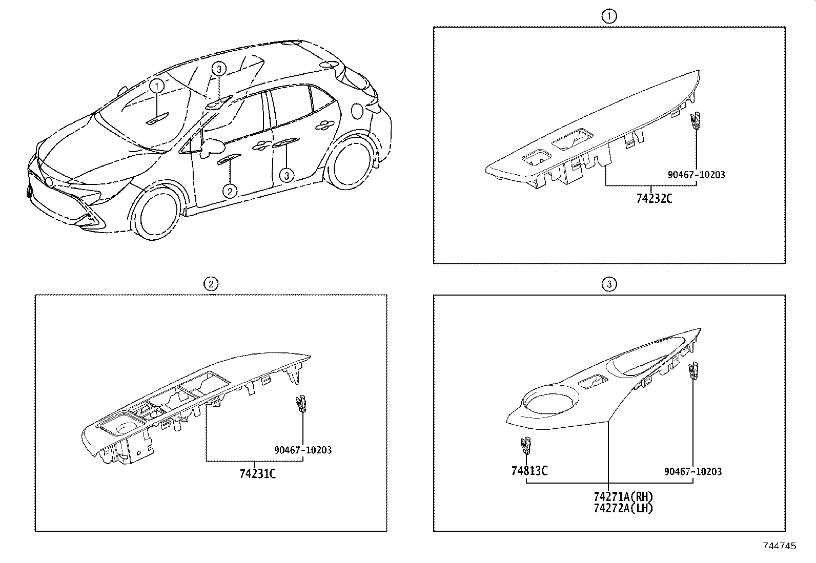 Exploded illustration 744745