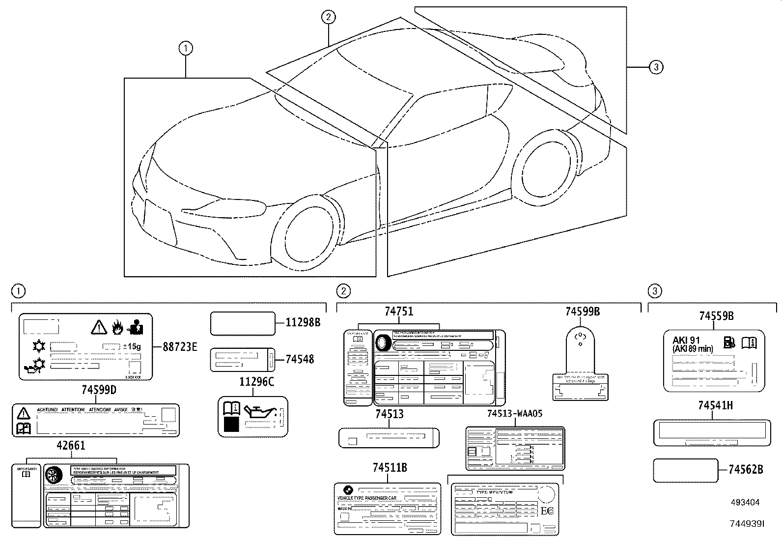 Exploded illustration 744939I