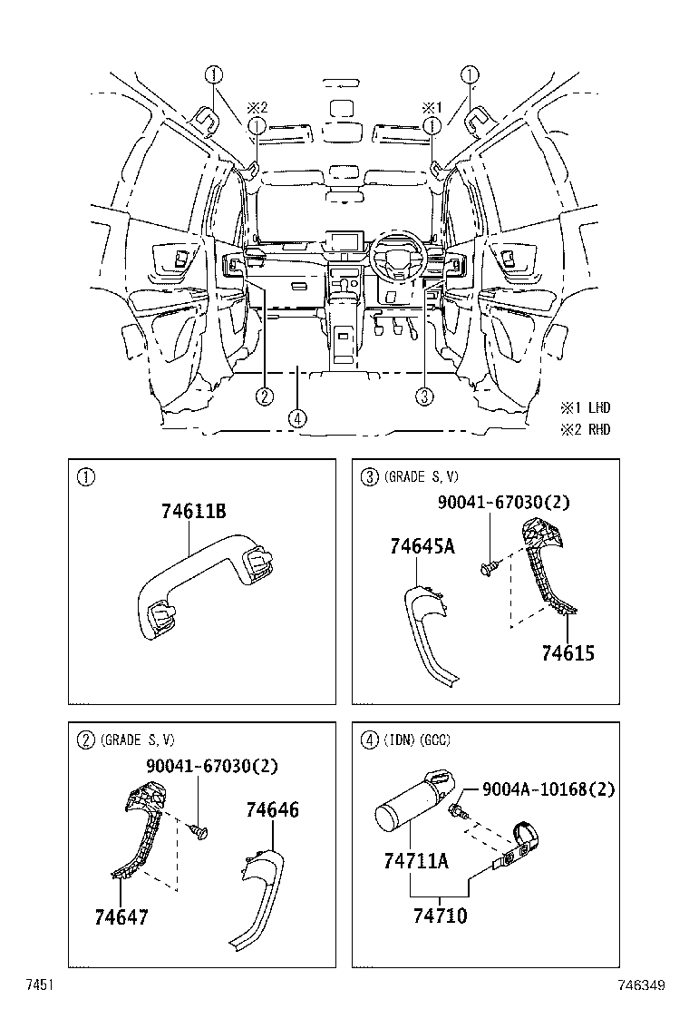 Exploded illustration 746349