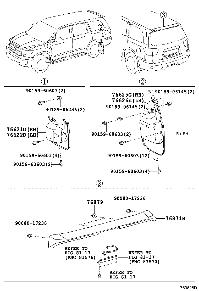 Exploded illustration 760628D