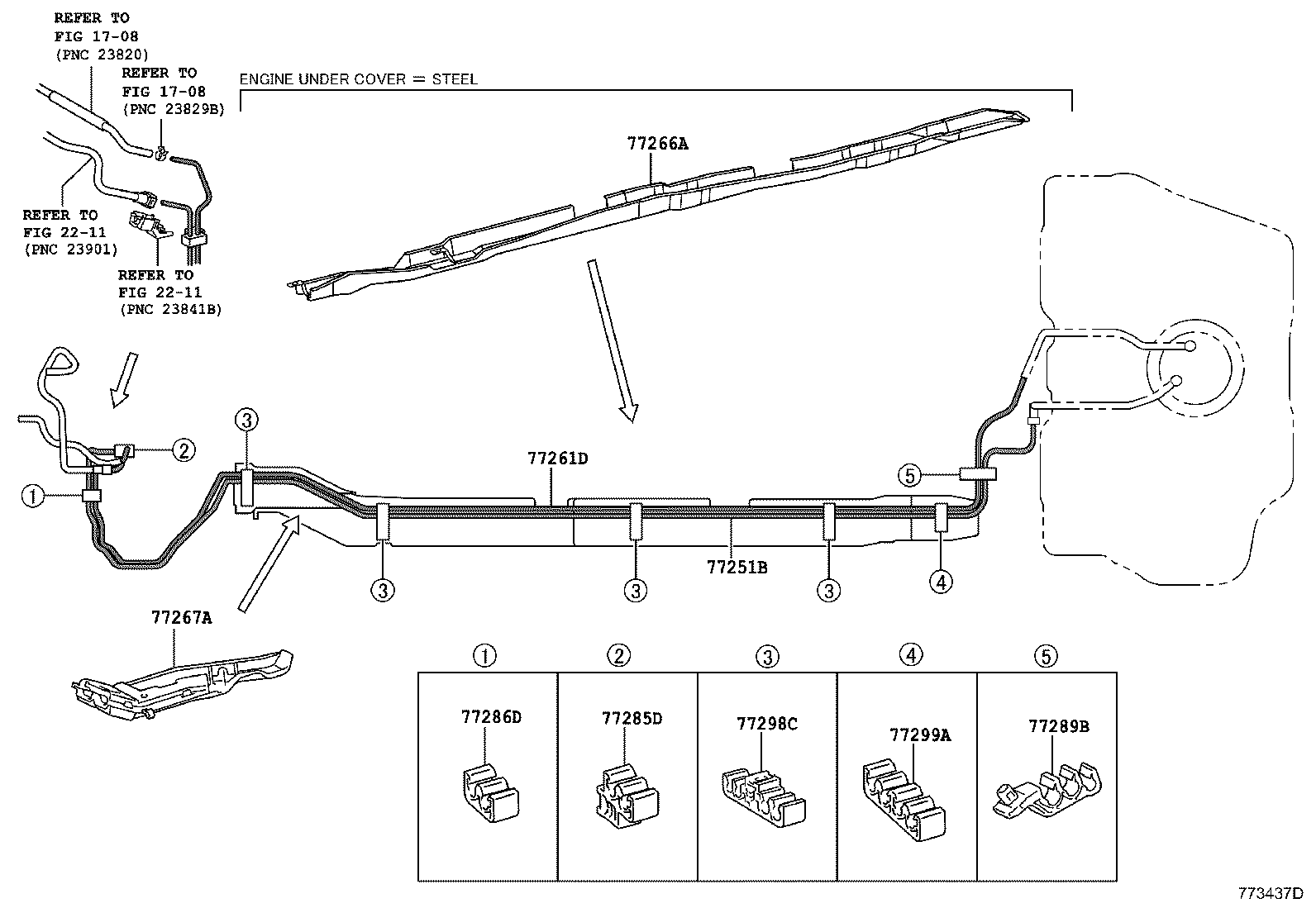 Exploded illustration 773437D