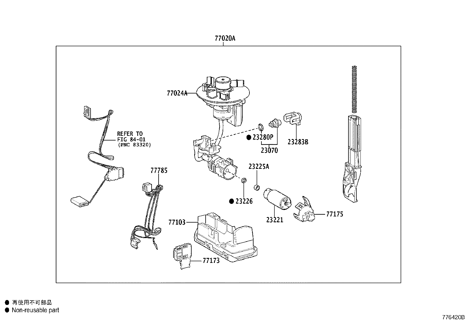 Exploded illustration 776420B