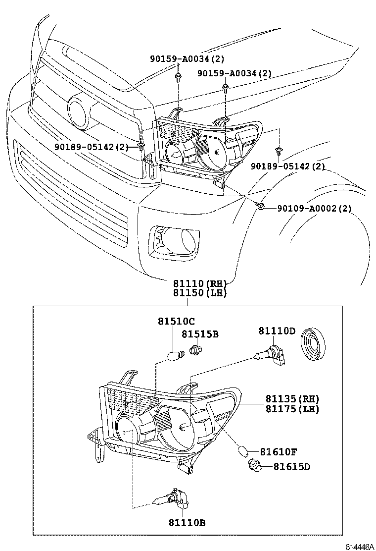 Exploded illustration 814446A