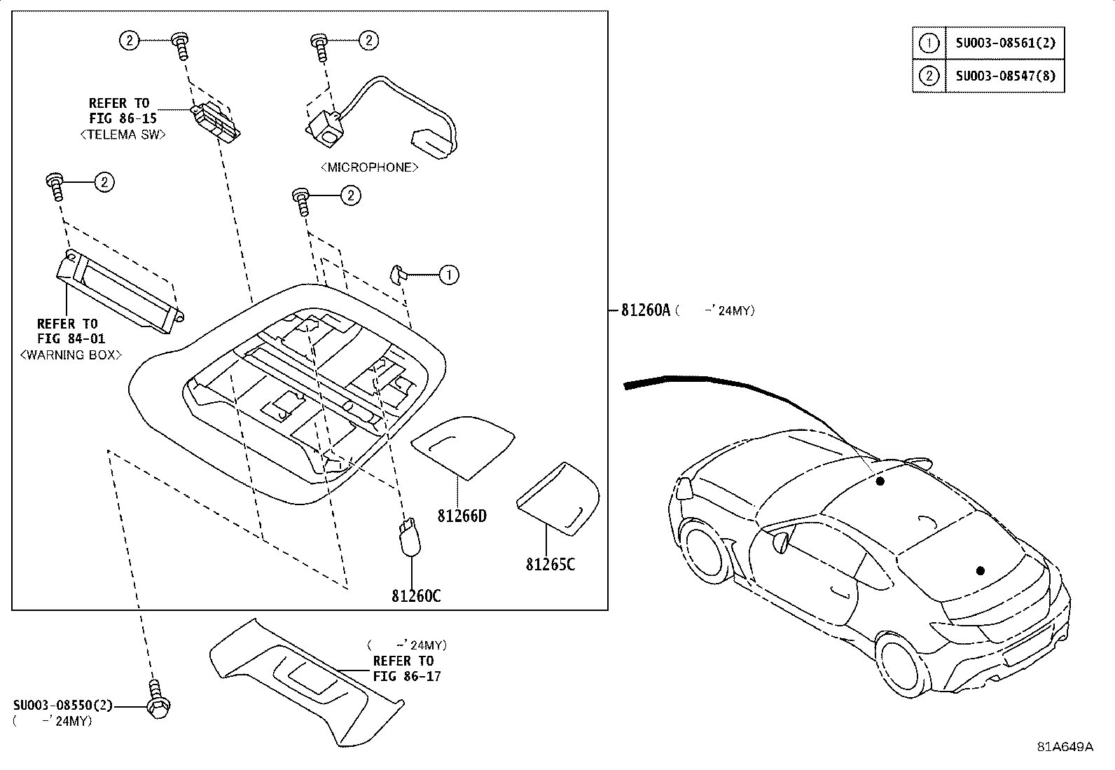 Exploded illustration 81A649A