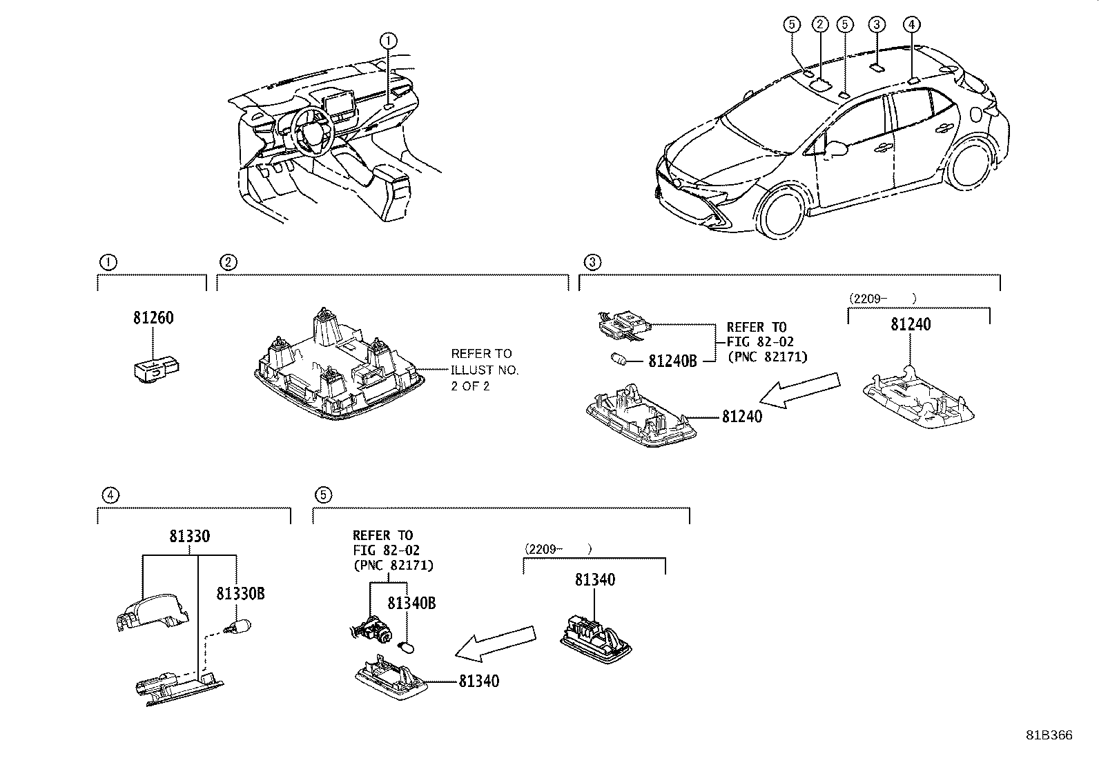 Exploded illustration 81B366
