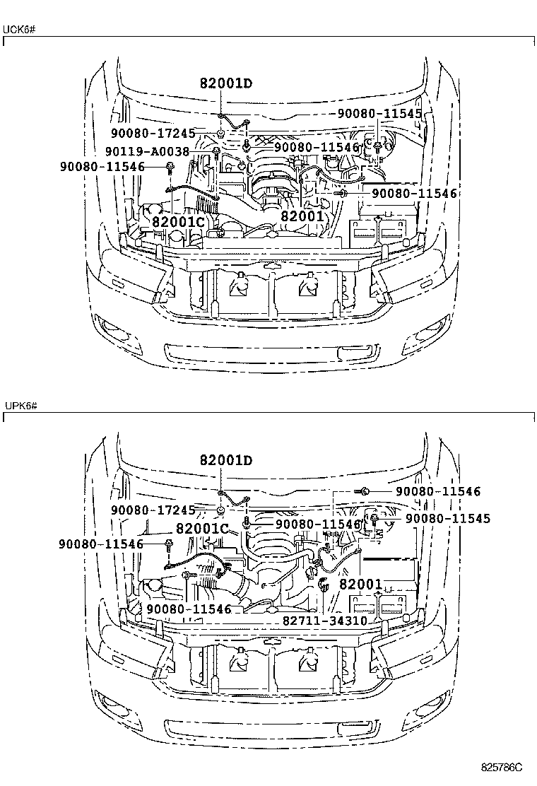 Exploded illustration 825786C