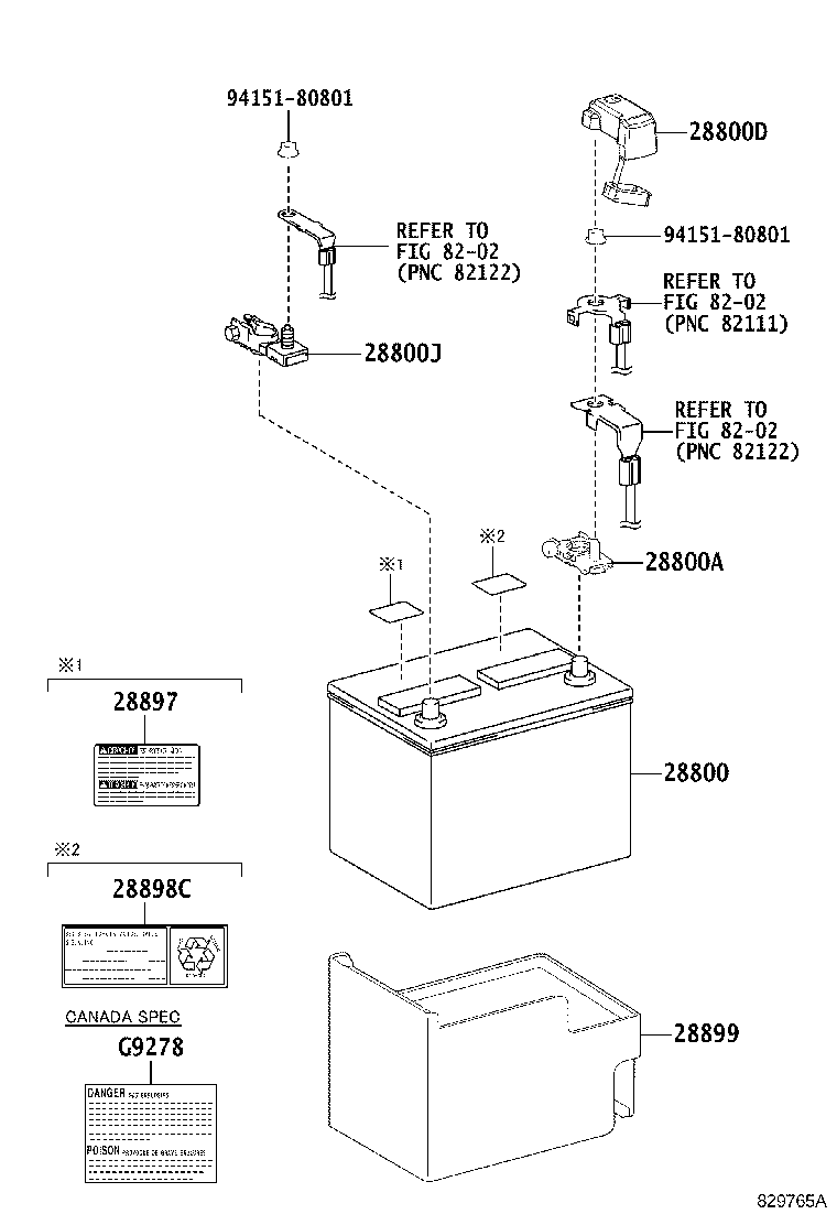 Exploded illustration 829765A