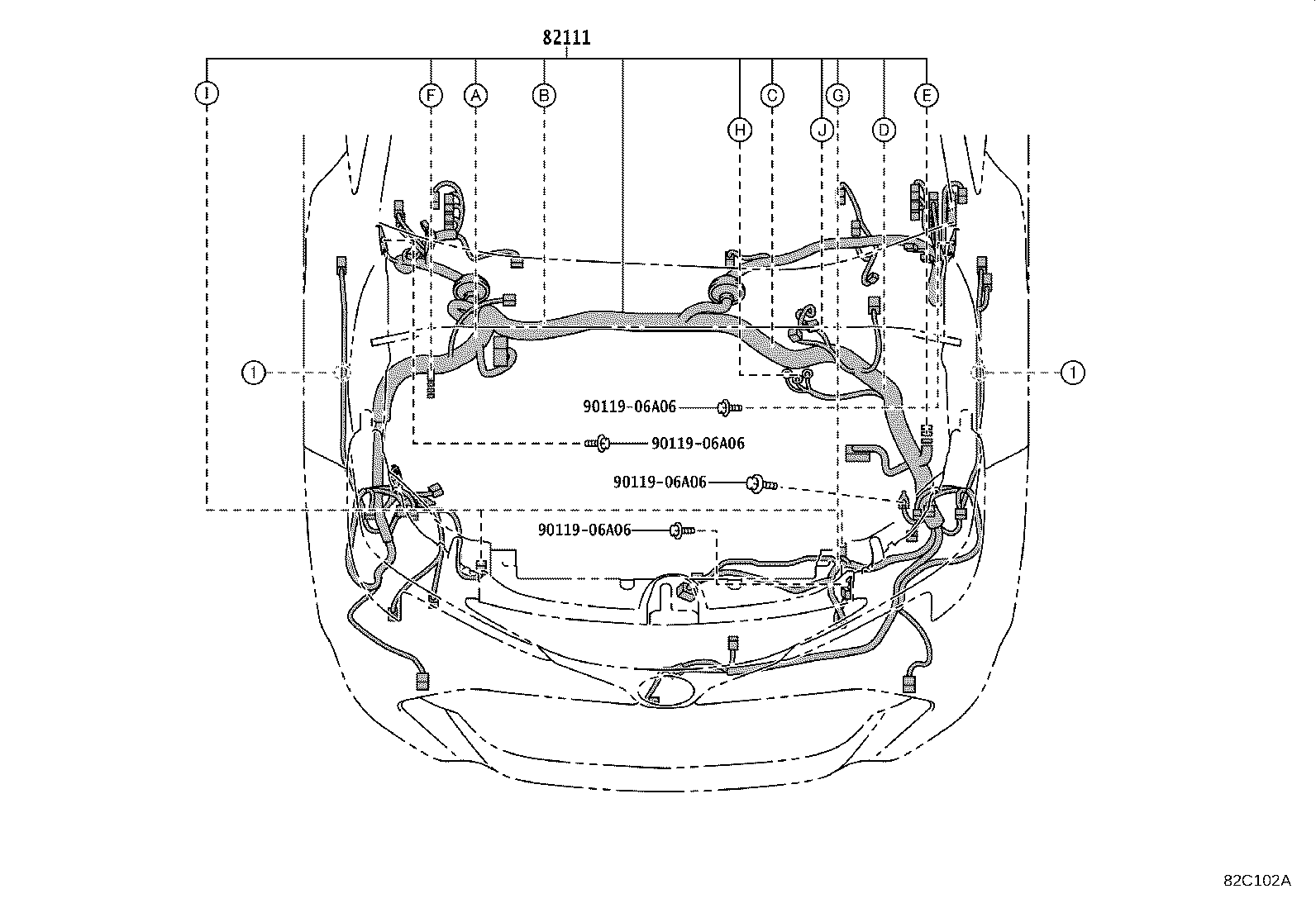 Exploded illustration 82C102A