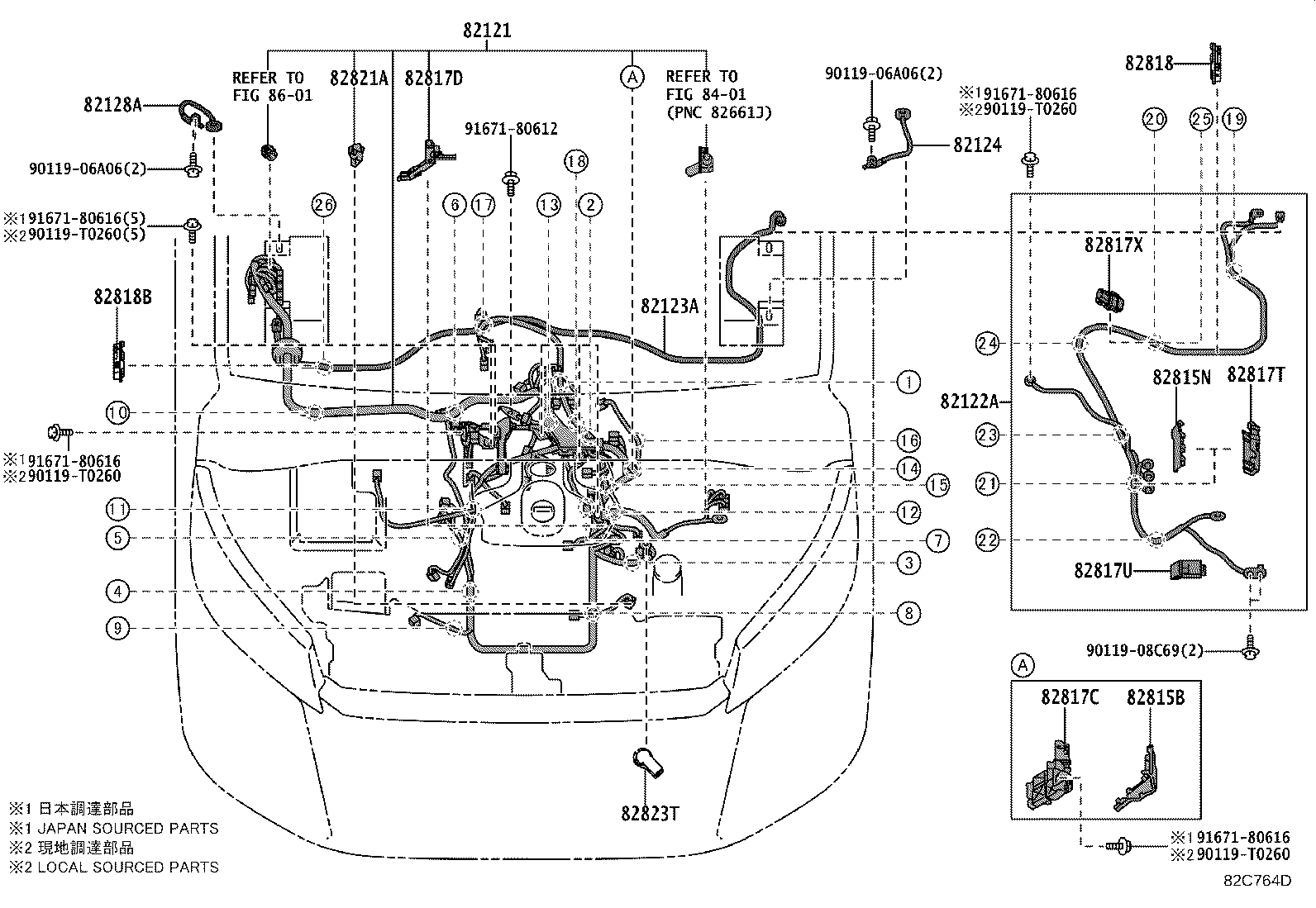 Exploded illustration 82C764D