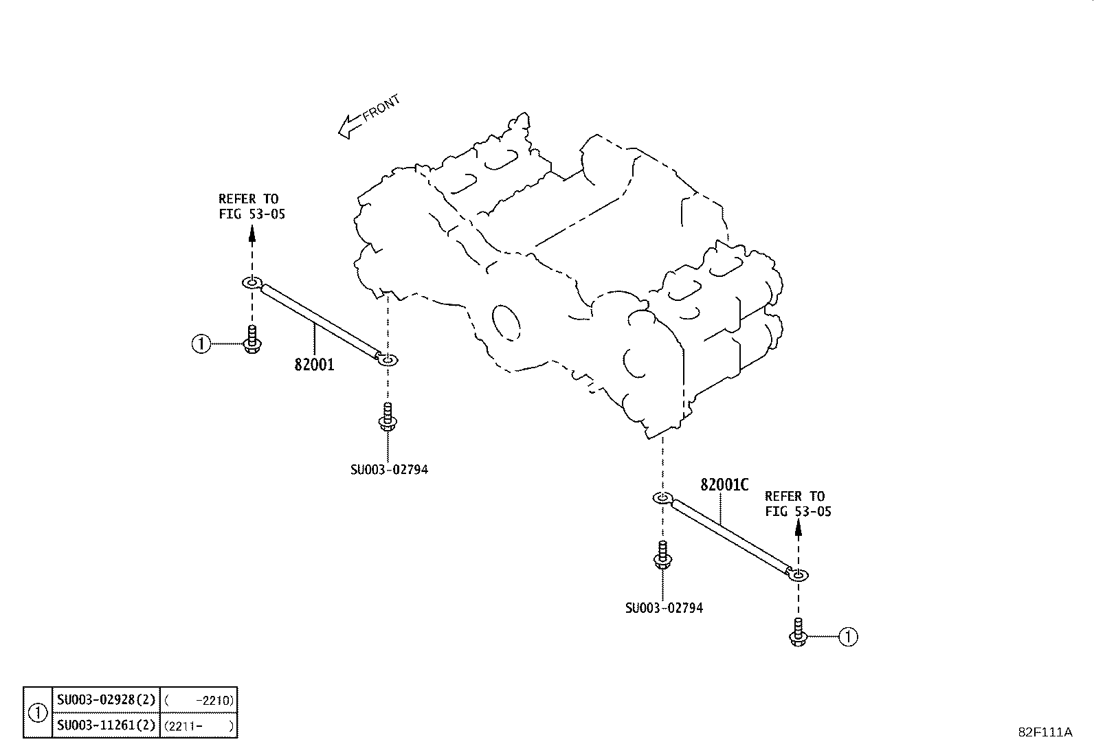 Exploded illustration 82F111A