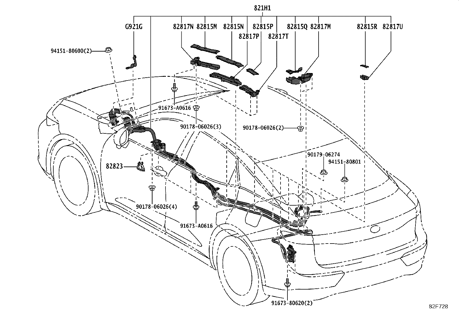 Exploded illustration 82F728