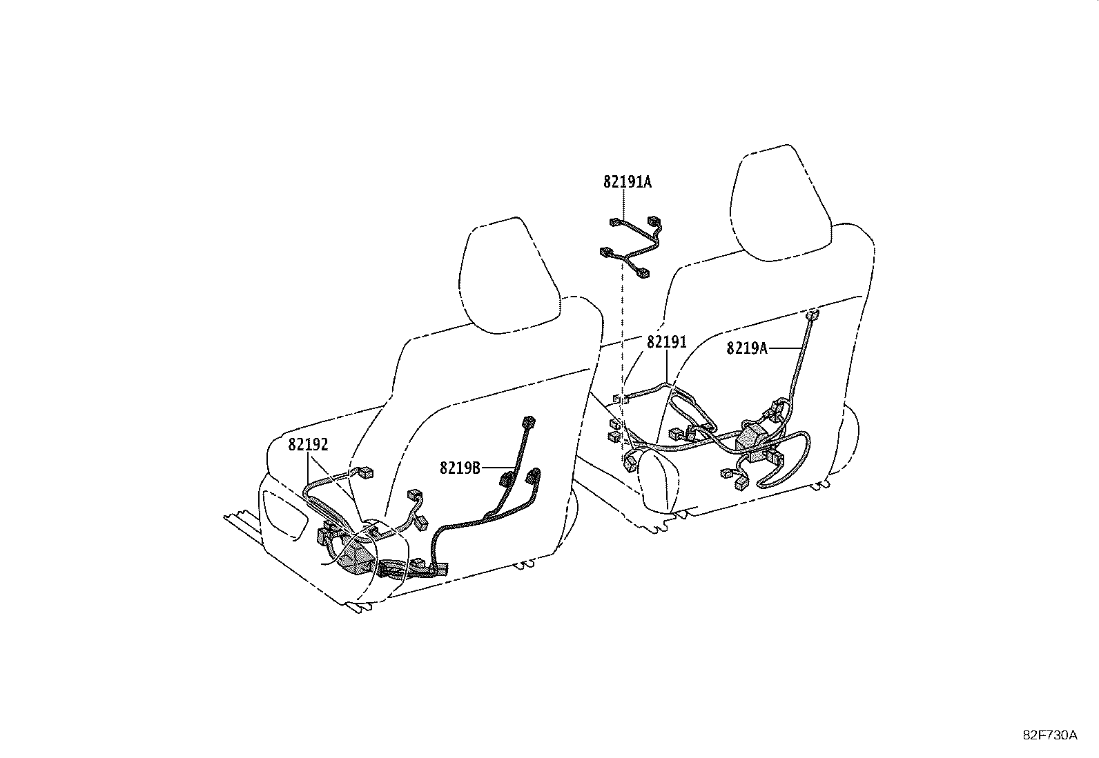 Exploded illustration 82F730A